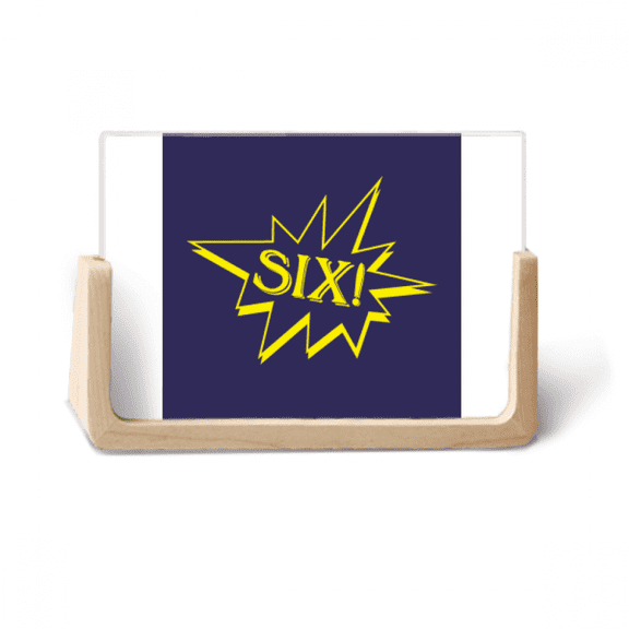 Six Explosion Splash Surprise Photo Wooden Photo Frame Tabletop Display