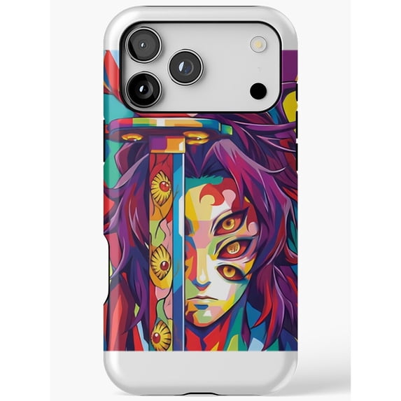 Six-Eyed Swordsman Purple, Red and Teal Tough Case for Apple iPhone ...