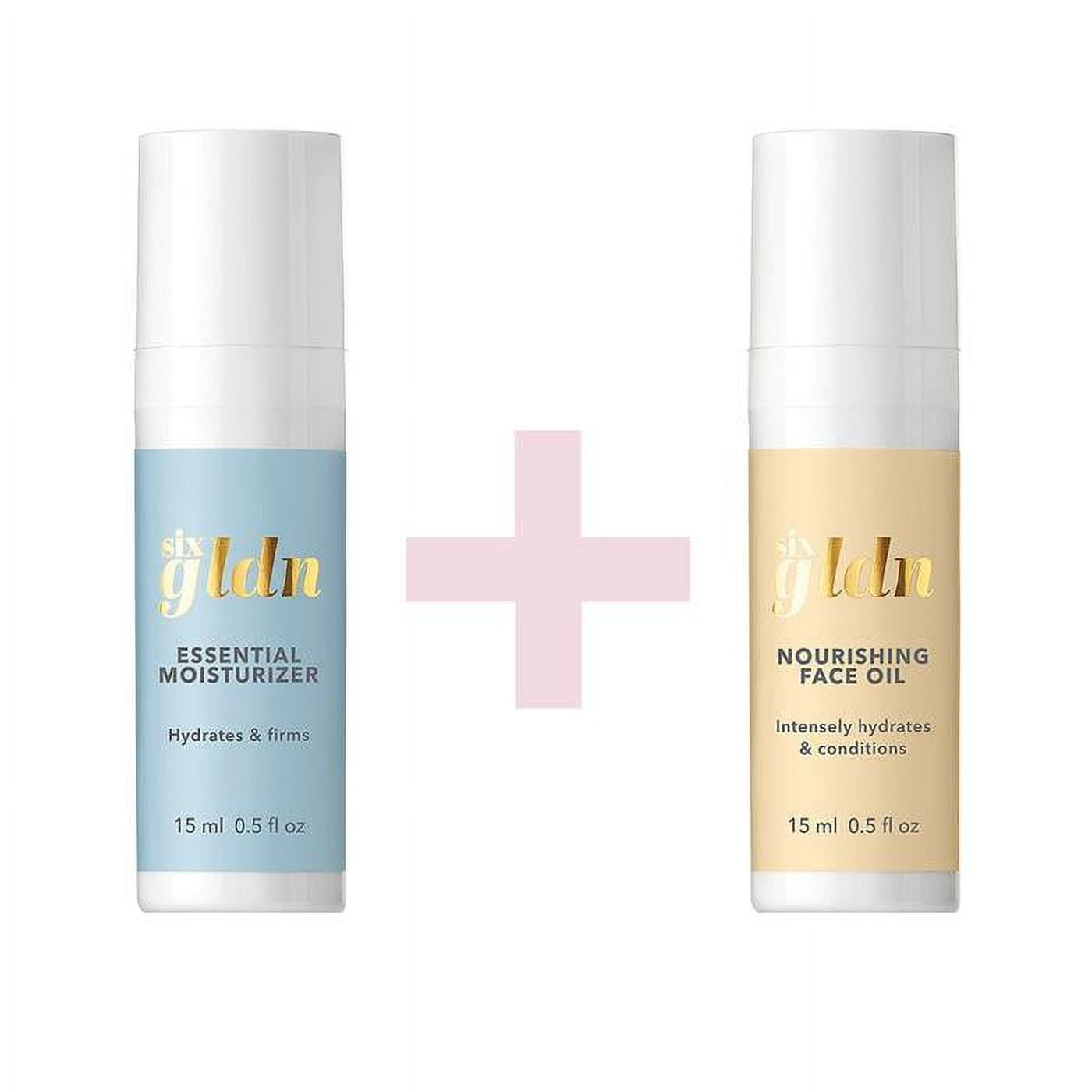 Six Gldn Mini Power Duo: Hydrate & Deeply Nourish, Moisturizer & Facial Oil, 0.5 fl oz