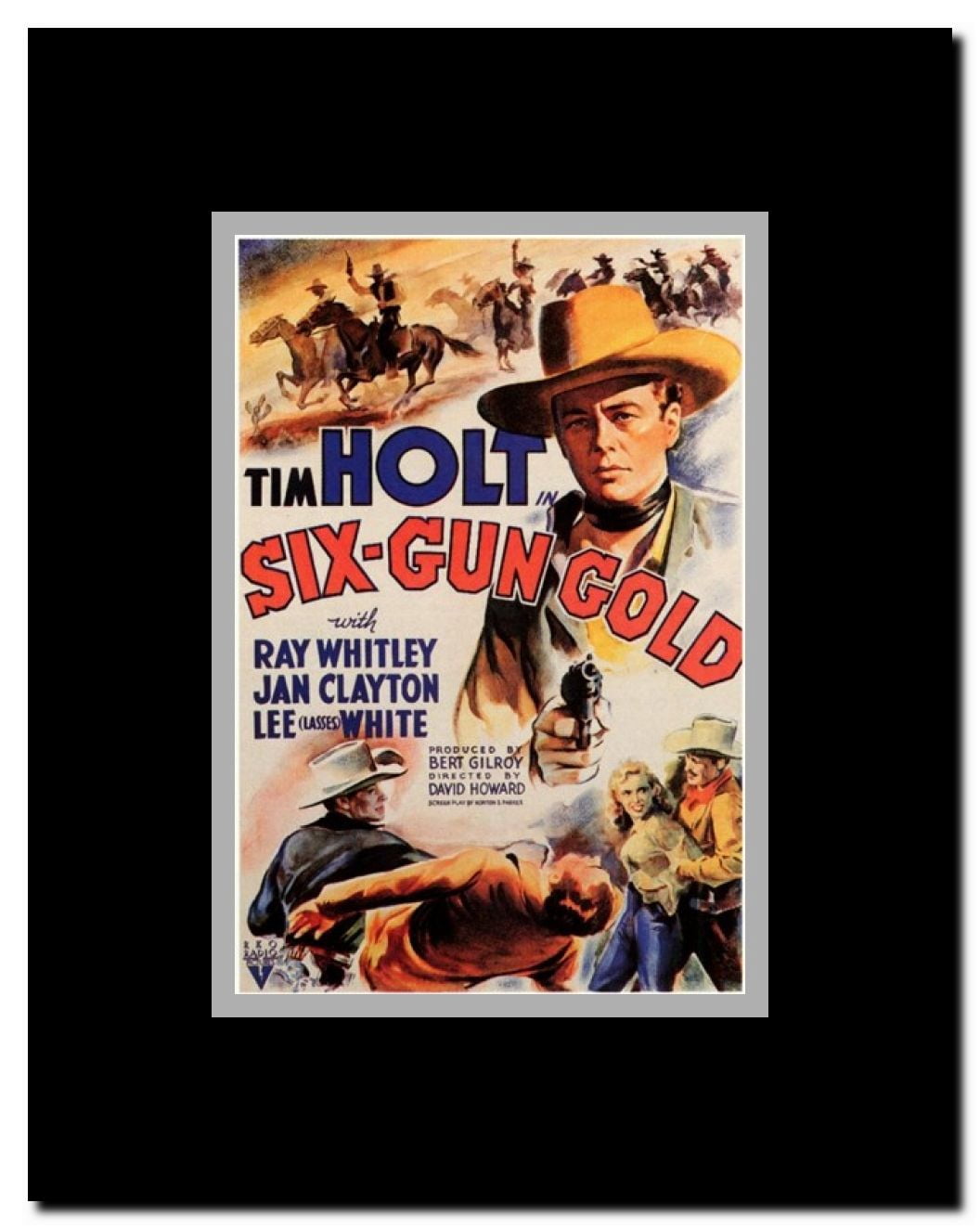 Six-Gun Gold Framed Movie Poster