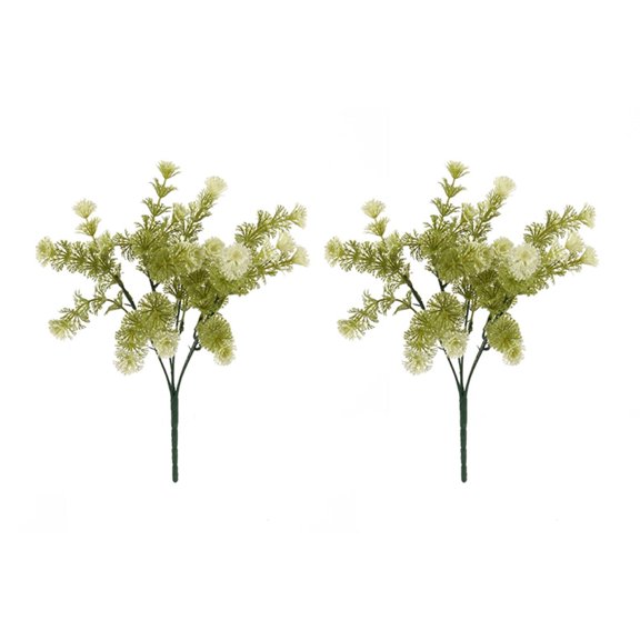 Six-Headed Artificial Desmodium Flowers Lifelike Home Office Decor Moss Grass Tree for Party Wedding Christmas Gift Idea,E#2