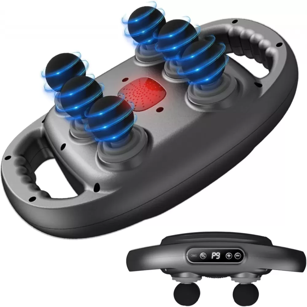 Six Heads Body Massage Gun Deep Tissue Muscle Body Relaxing Massage Machine