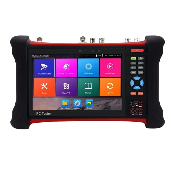 Six In One CCTV IP Tester TVI 8MP, CVI 8MP, AHD 5MP/HD SDI/EX-SDI Cctv Tester Monitor With RJ45 TDR Cable Test For X7ADH
