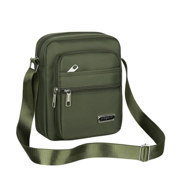 Six Layer Zipper Single Shoulder Messenger Bag Business Bag Wallet