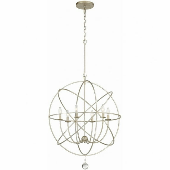 Crystorama Lighting - Six Light Chandelier - Chandelier - Solaris - Six Light