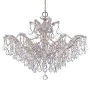 Six Light Chandelier in Classic Style 27 inches Wide By 20 inches High-Swarovski Strass Crystal Type-Polished Chrome Finish Bailey Street Home