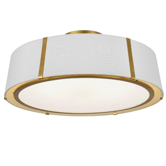 Six Light Flush Mount in Classic Style 24 inches Wide By 10.25 inches High-Antique Gold Finish Bailey Street Home 49-Bel-3131873