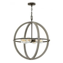 Six Light Medium Orb Chandelier In Transitional Style 25 Inches Wide By 28.5 Inches High Hinkley Lighting 3426Dc