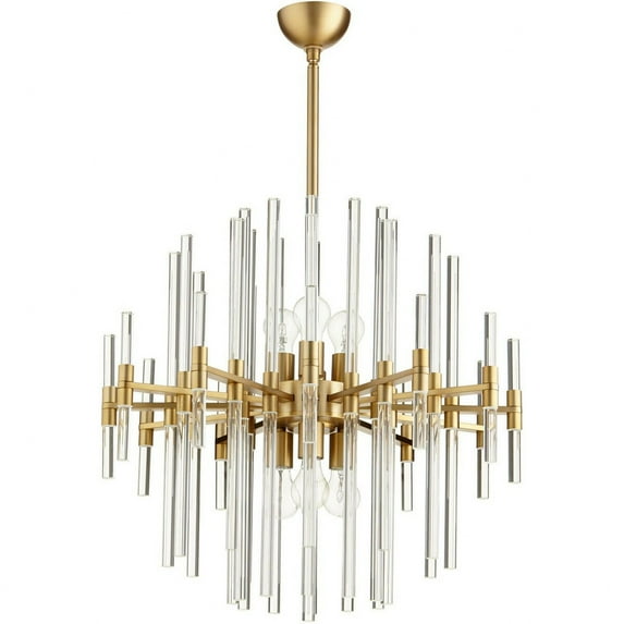 Cyan Design - Quebec - Six Light Pendant - 26.25 Inches Wide By 26.75 Inches High-Aged Brass Finish