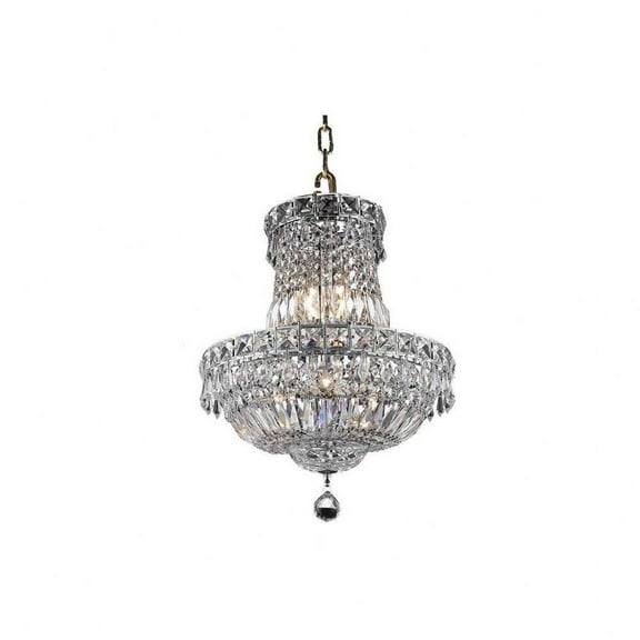 Six Light Pendant-Chrome Finish-Royal Cut Crystal Type Bailey Street Home 390-Bel-3336850