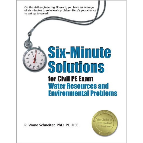 Pre-Owned Six-Minute Solutions for Civil PE Exam Water Resources and Environmental Problems (Paperback) 1591261392 9781591261391