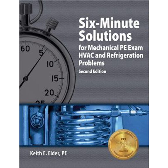 Pre-Owned Six-Minute Solutions for Mechanical PE Exam: HVAC and Refrigeration Problems (Paperback) 1591261465 9781591261469