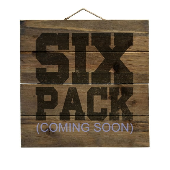 Six Pack (Coming Soon) - Decorative REAL WOOD Wall Art - Faux Pallet Look