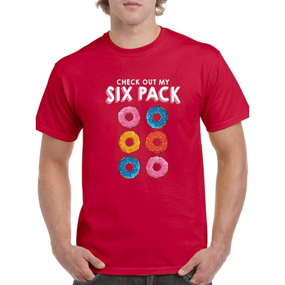 Six Pack Donuts Men T-Shirt, Male Small