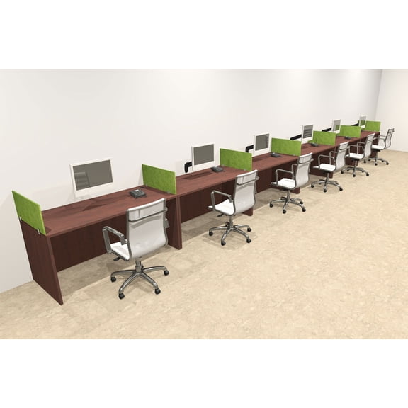 Six Person Modern Accoustic Divider Office Workstation Desk Set, #OT-SUL-SPRA18