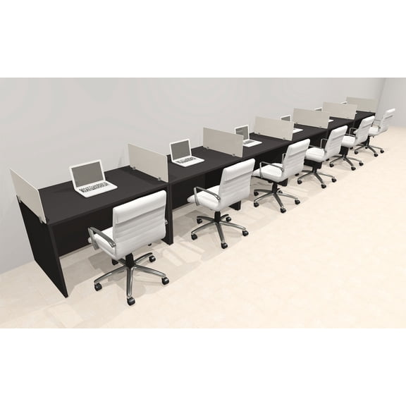 Six Person Modern Acrylic Divider Office Workstation Desk Set, #OT-SUS-SP24