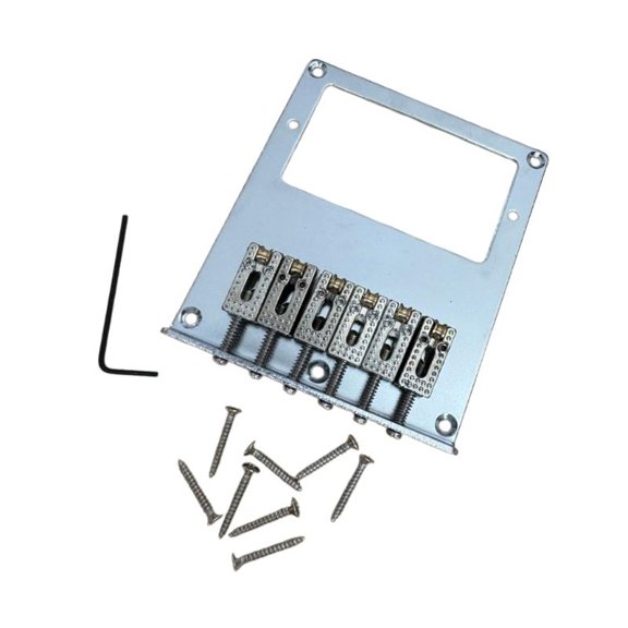 Six Piece T Guitar Bridge for Electric Repair Projects and Service