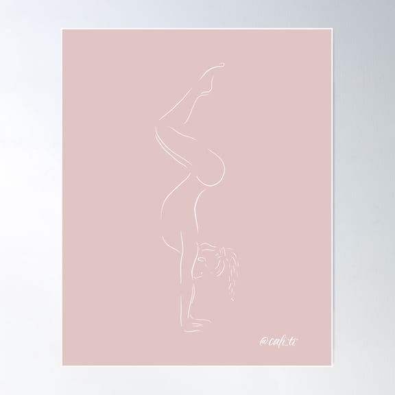 Six Pink/White Poster Wall Art, Modern Wall Decor For Living Room Bedroom, 8x12 UNFRAMED