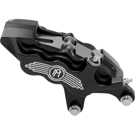 Six-Piston Differential-Bore Front Calipers (11.5"/11.8" / Right) (Contrast Cut) Compatible with 06-07 Harley FLHX2