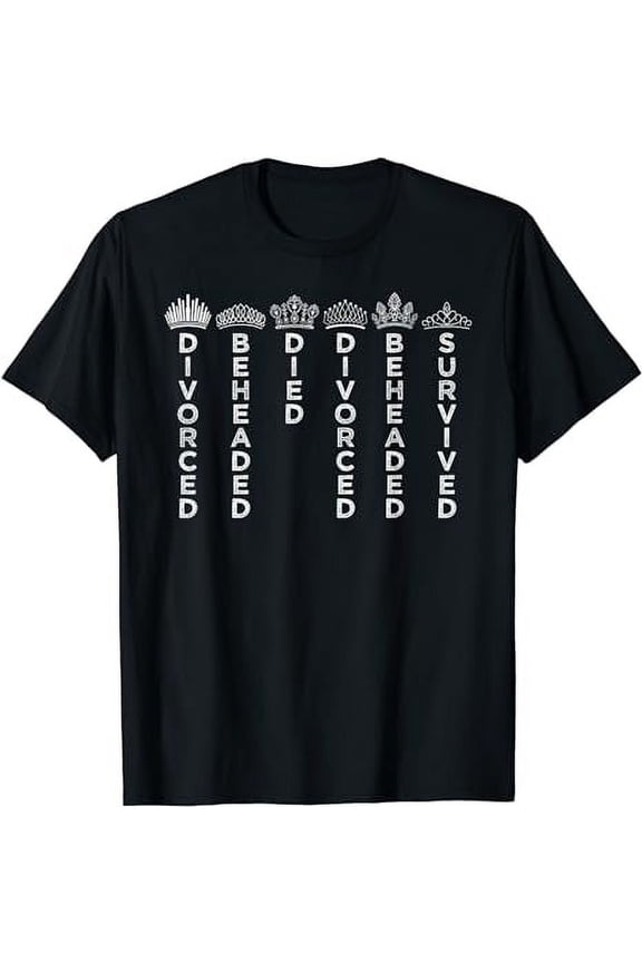 Six Queens Crowns - Six: The Musical T-Shirt