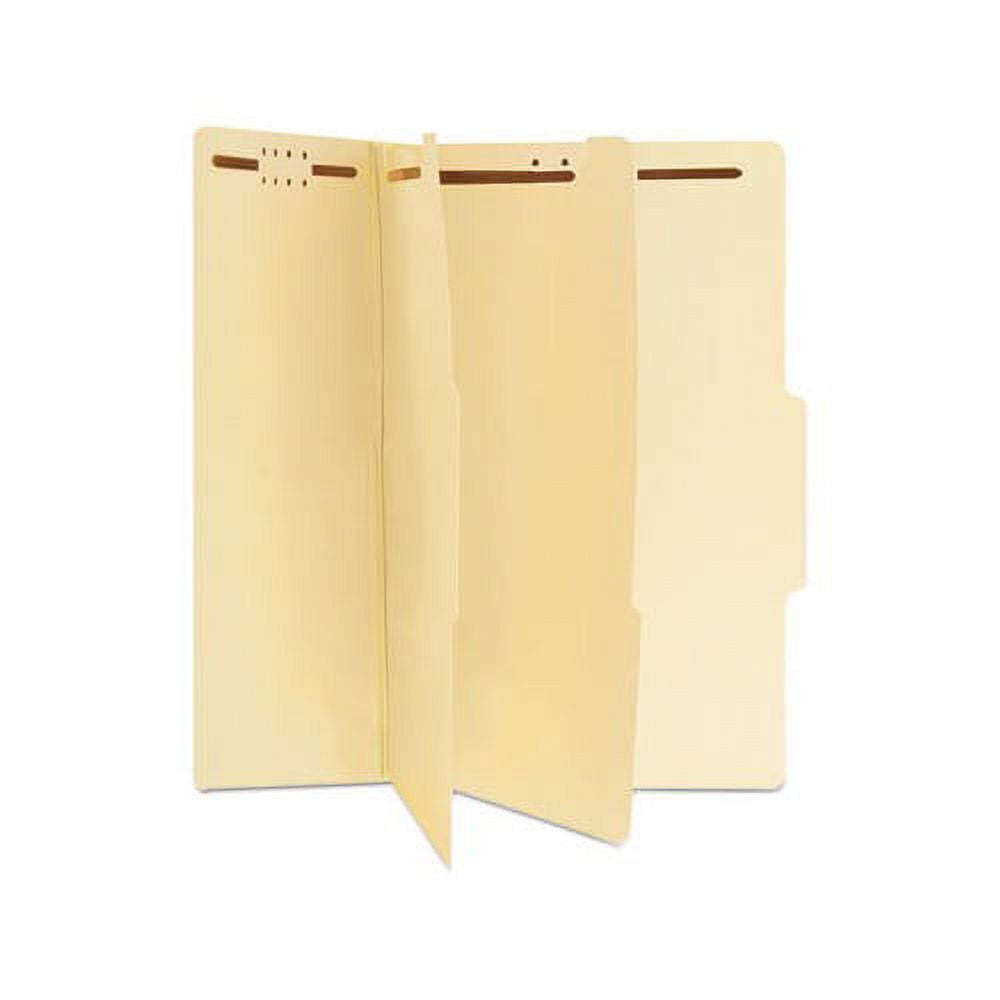 SixSection Classification Folders 2 Dividers, Legal Size, Manila, 15/Box