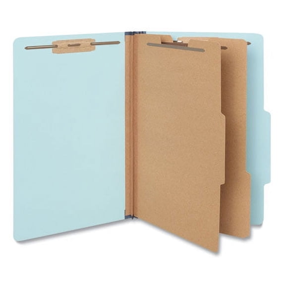 Six-Section Classification Folders, Heavy-Duty Pressboard Cover, 2 ...