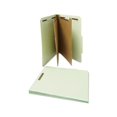 thumbnail image 1 of Six--Section Pressboard Classification Folders 2 Dividers, Letter Size, Gray-Green, 10/Box, 1 of 3
