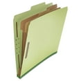 thumbnail image 1 of Six--Section Pressboard Classification Folders, 2 Dividers, Letter Size, Green, 10/box | Bundle of 2 Boxes, 1 of 3