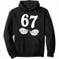 thumbnail image 1 of Six Seven 6 7 Funny 67 Gen Alpha Slang 6-7 Meme School Pullover Hoodie, 1 of 6