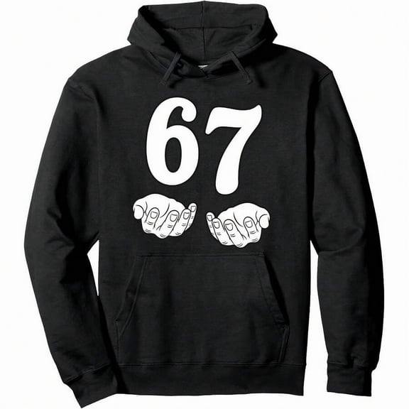 Six Seven 6 7 Funny 67 Gen Alpha Slang 6-7 Meme School Pullover Hoodie