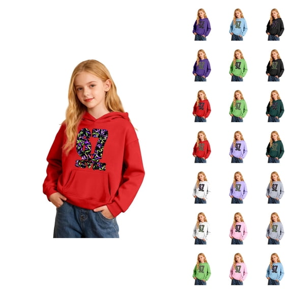 Six Seven 6 7 Hoodie Girls Boys Printed Long Sleeve Sweatshirt