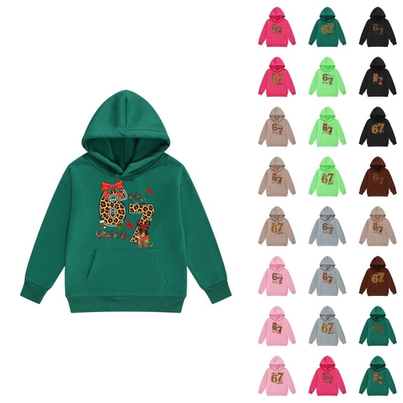 Six Seven 6 7 Hoodie Girls Boys Printed Long Sleeve Sweatshirt