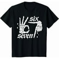 thumbnail image 1 of Six Seven 6 7 Meme Funny Skeleton Hands Sign Let's Get Sendy T-Shirt, 1 of 5