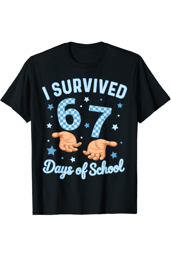Six Seven 67 Cool Funny Graphic Kids T-Shirt Cartoon Design Boys Kids