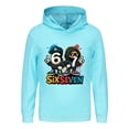 thumbnail image 1 of Six Seven 67 Hoodie Gamer Meme Funny Gifts for Boys Kids Steal A Brainrot Sweatshirt Cotton Long Sleeve Pullover, 1 of 2