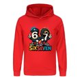 thumbnail image 1 of Six Seven 67 Hoodie Gamer Meme Funny Gifts for Boys Kids Steal A Brainrot Sweatshirt Cotton Long Sleeve Pullover, 1 of 2