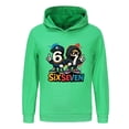 thumbnail image 1 of Six Seven 67 Hoodie Gamer Meme Funny Gifts for Boys Kids Steal A Brainrot Sweatshirt Cotton Long Sleeve Pullover, 1 of 2