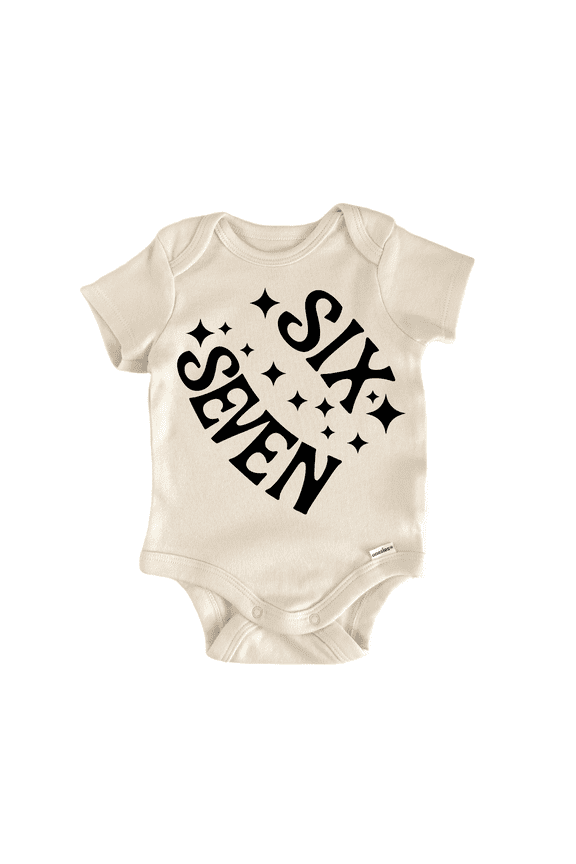 Six Seven 67 Meme Vintage - Baby Bodysuit