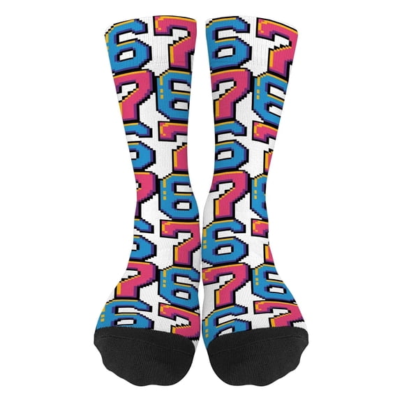 Six Seven 67 Socks 6 7 Meme Novelty Graphic Christmas Socks Crew Socks Funny Gifts For Boys Girls Men Women