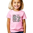 thumbnail image 1 of Six Seven Birthday Shirt for Girls with Pink Bows and Flowers Coquette Style Everyday T-Shirt Pink Shirt 5-6, 1 of 8