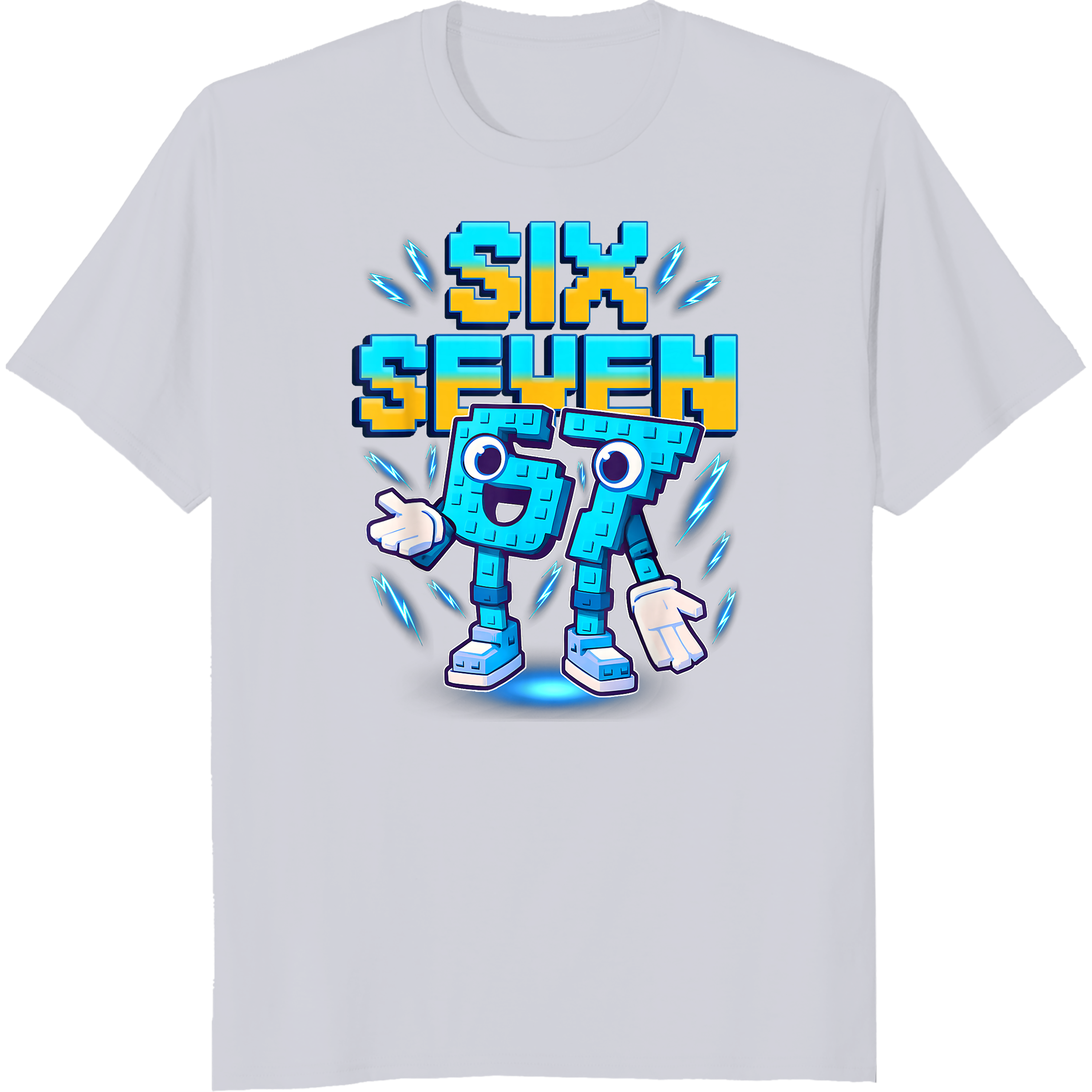 Six Seven Brainrot Italian Funny 67 Kids Gaming Meme T-Shirt ,Full ...
