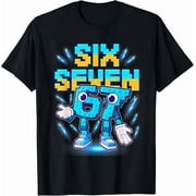Six Seven Brainrot Italian Funny 67 Kids Gaming Meme T-Shirt