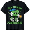 thumbnail image 1 of Six Seven Bruh St Patricks Day Clover 67 Meme Irish Humor Boys Girls T-Shirt, T-Shirt for Kids Youth, 180gsm, 100% Cotton, 1 of 5