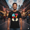thumbnail image 1 of Six Seven Drip Graphic Meme Trendy 67 Gen Alpha Slang Humor Unisex T-Shirt, up to size 5XL, 1 of 2