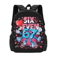 thumbnail image 1 of Six Seven Emojis Backpack Fashion Travel Backpack Laptop Backpack Simple And Large Capacity Backpack 16.5 Inch, 1 of 9