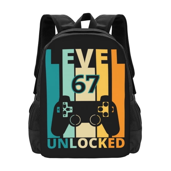 Six Seven Emojis Backpack Fashion Travel Backpack Laptop Backpack Simple And Large Capacity Backpack 16.5 Inch