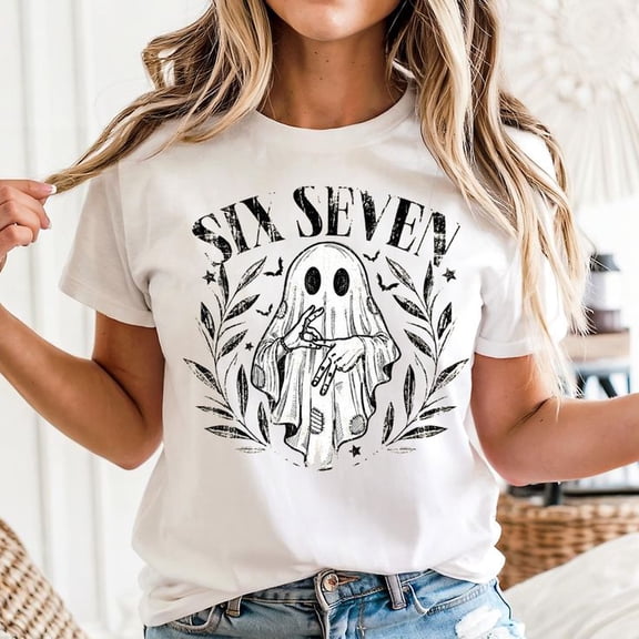 Six Seven Ghost Unisex T-Shirt, Sizes S-5XL - Gategoo