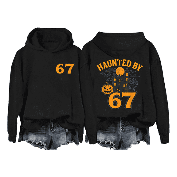 Six Seven Halloween Hoodie Sweatshirt Haunted by 67 Shirt