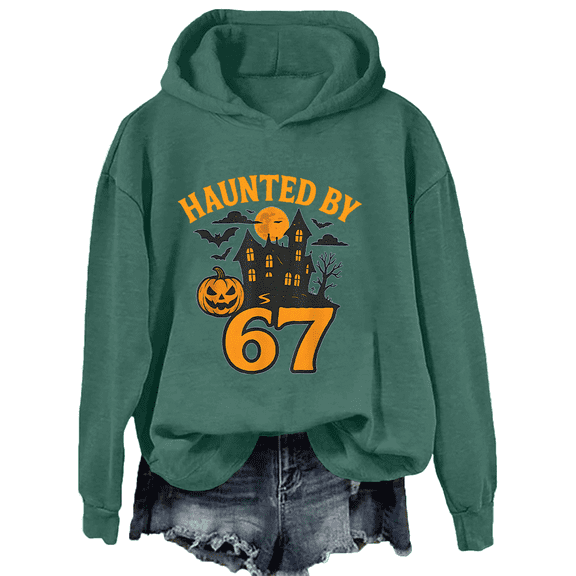 Six Seven Halloween Hoodie Sweatshirt Haunted by 67 Shirt