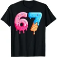 thumbnail image 1 of Six Seven Ice Cream Drip Cool Meme 67 Funny Number T-Shirt, 1 of 6